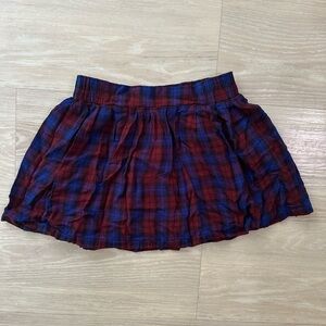 Forever 21 Red and Blue Plaid Mini Skirt